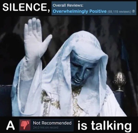 Overwhelmingly positive... but not from this guy - meme