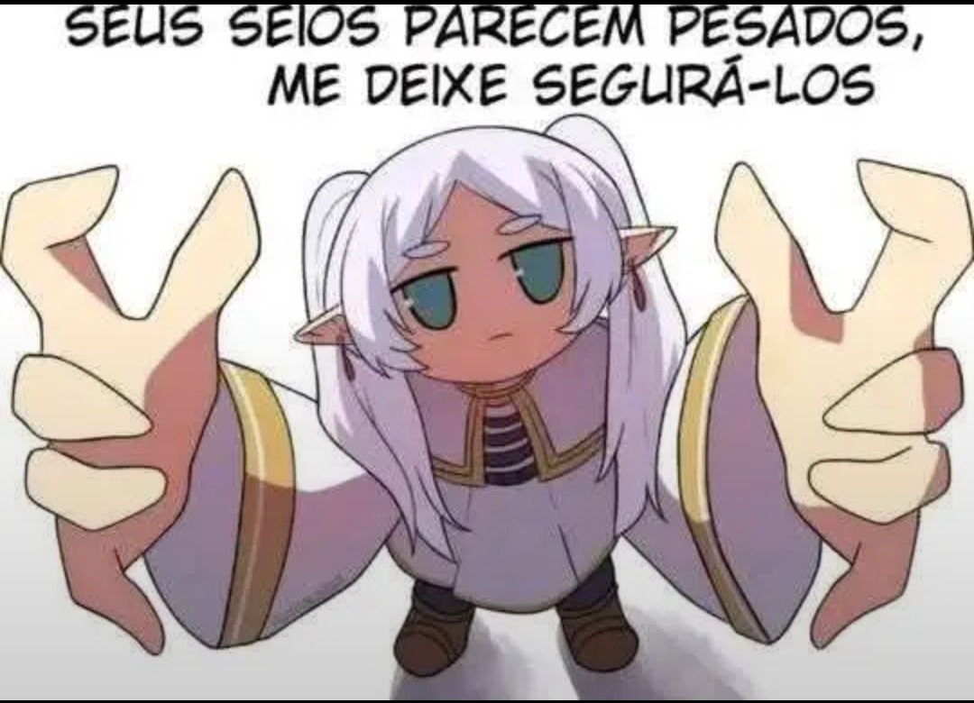 Frieren quer segurar seus boobas - meme